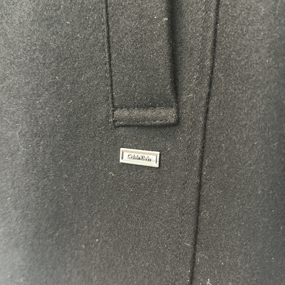 CALVIN KLEIN Classic Fit Wool Blended Overcoat - Medium - Picture 4 of 8